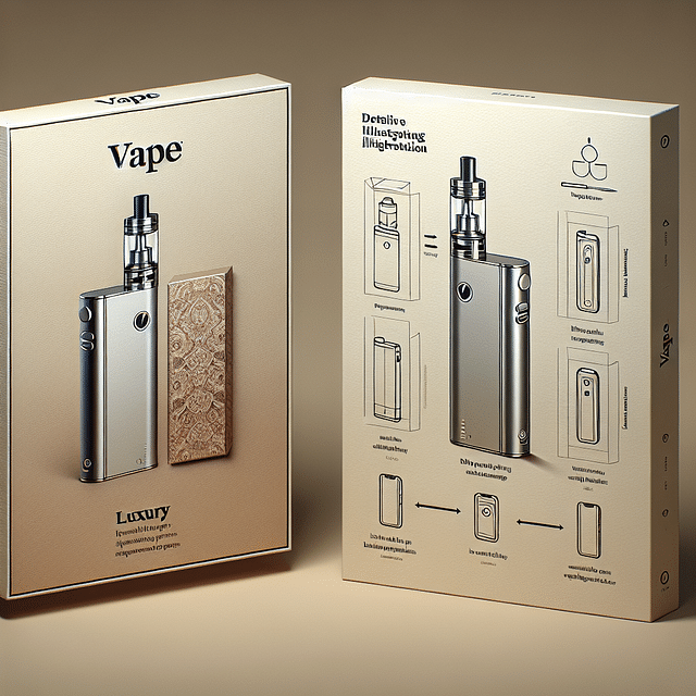 luxury vape packaging and presentation