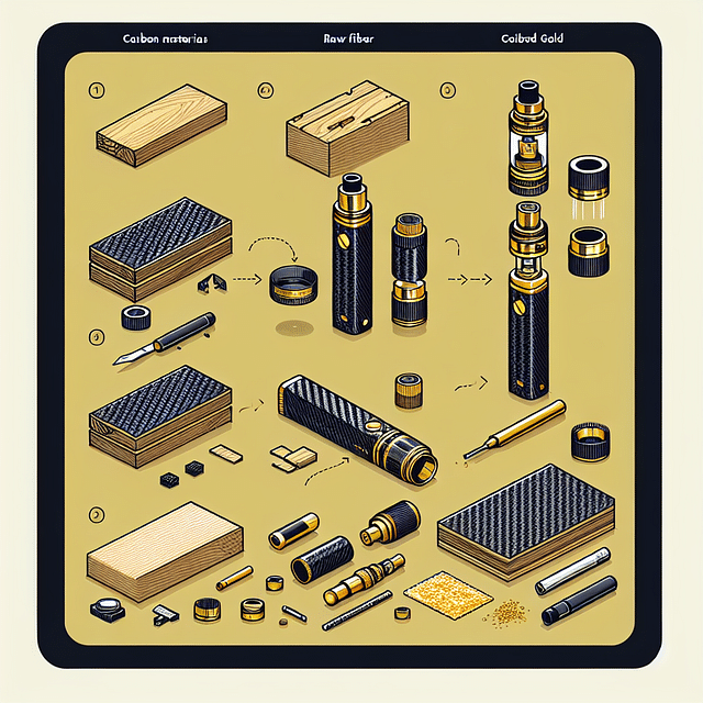 premium materials for luxury vapes like carbon fiber and gold