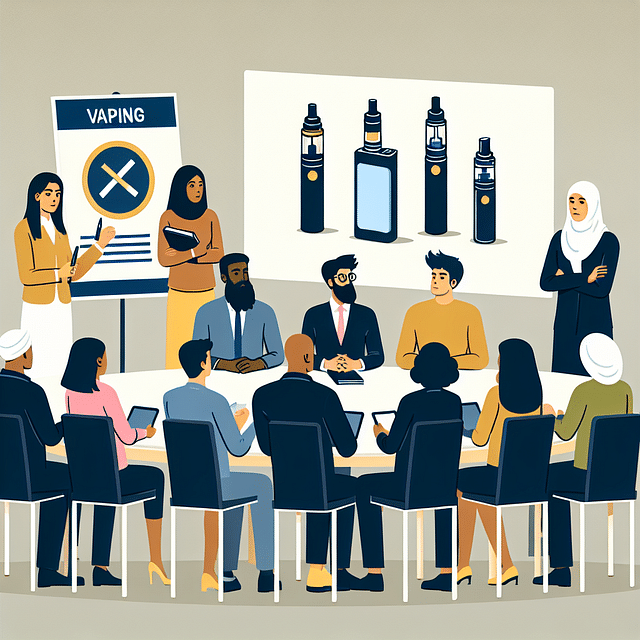 Vaping advocacy group meeting