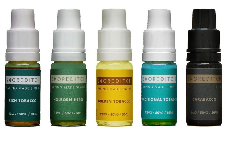 Minimalist vape juice packaging