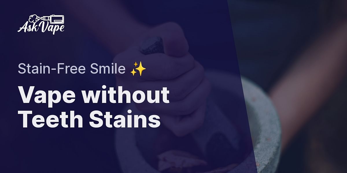 Does vaping stain your teeth?
