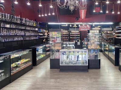 A Puff Above Smoke Shop Glass and Vape