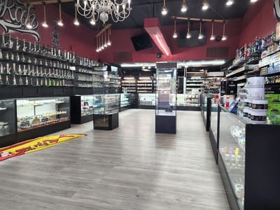 A Puff Above Smoke Shop Glass and Vape