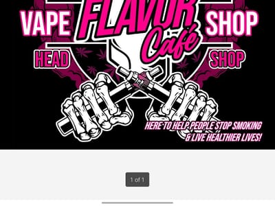 Flavor Cafe, Vape Shop, Head Shop