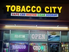 TOBACCO CITY/Cbd gummies & Oil/Delta 8 products & Cannabis/THC-O/Kratom/Glass/Vape/Hookah & MORE!!